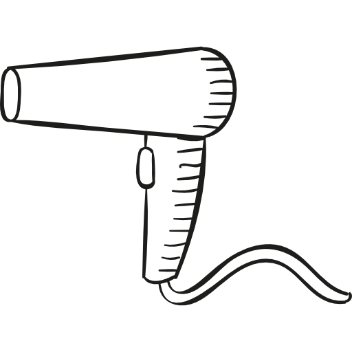 Hairdryer with cable